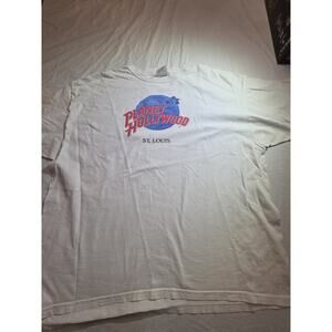 Planet Hollywood St. Louis Men's Size 2XL Short Sleeve White T-Shirt